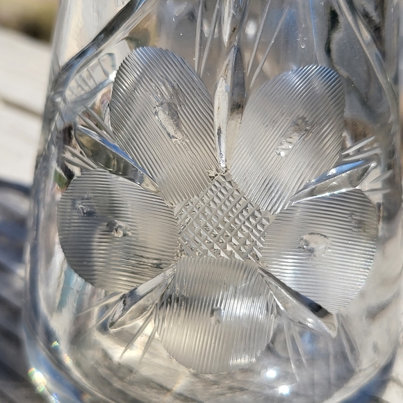 Antique Model A Epergne Nosegay Cut Glass Floral Vase 7.75" Circa 1920 - Picture 5 of 12